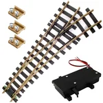 Weiche rechts Set Messing R3 120 cm mit analogen Weichenantrieb ML-Train 8930013