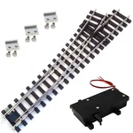 Weiche links Set Vernickelt R5 210 cm mit analogen Weichenantrieb ML-Train 8930049