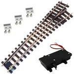 Weiche rechts Set Vernickelt R5 210 cm mit analogen Weichenantrieb ML-Train 8930053