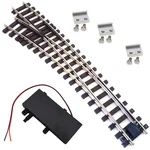 Bogenweiche links R 120/210 cm Set Vernickelt mit analogen TL Weichenantrieb ML-Train 8930079