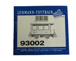 Aufkleber Personenwagen Short Island R.R. Toy Train LGB 93002