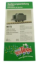 Bedienanleitung Tender Dampflok LGB 96172-E199