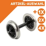 V-Speichen Radsatz aus Edelstahl Spur G
