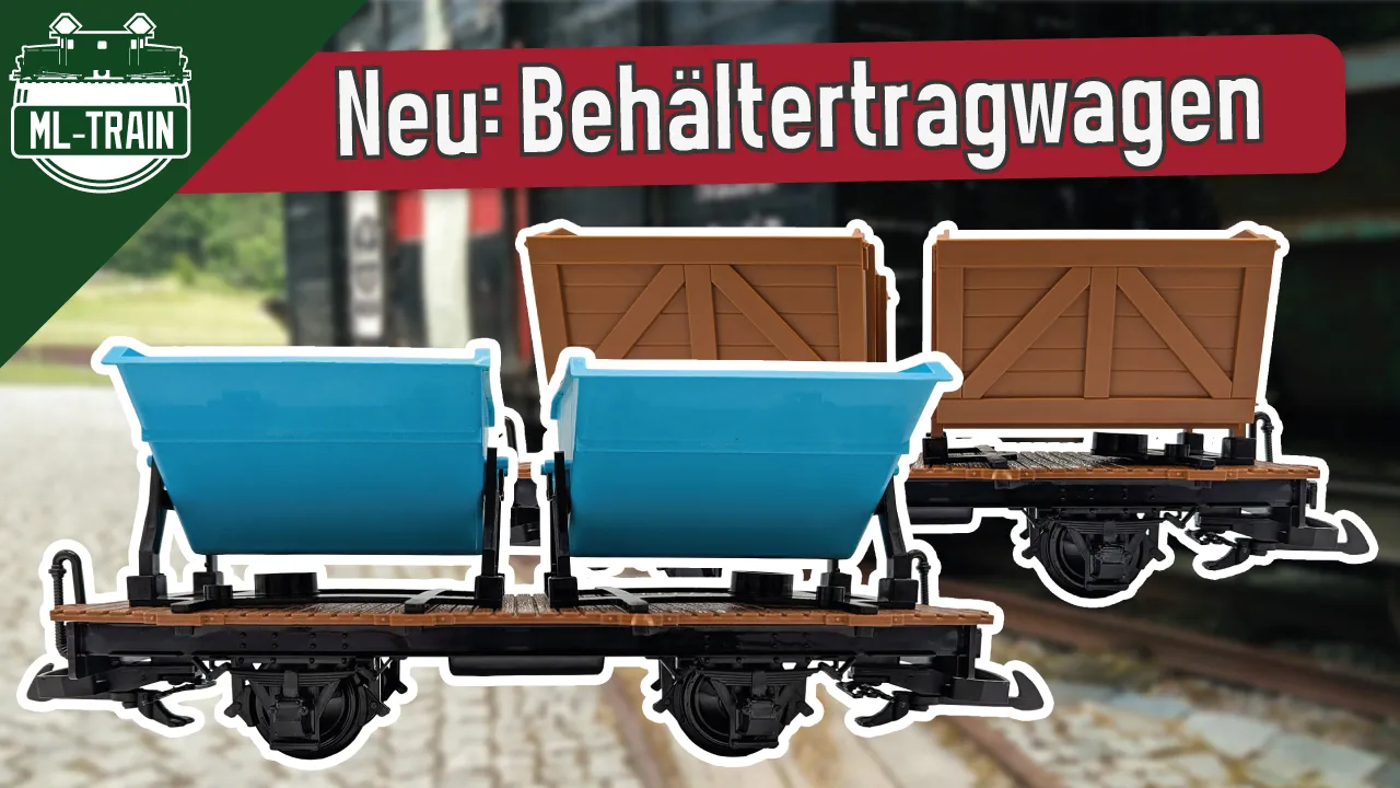 Feldbahn-Flachwagen braun als Spur-G Bausatz