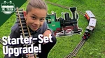 10x Gleis gerade 90 cm mit 20x Schraub-Verbinder ML-Train 891090210