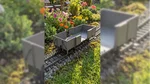 Hochbordwagen grau inkl. Türen mit Magnetverschluss und Edelstahlradsätzen als Spur G Bausatz ML-Train 88900050 Video