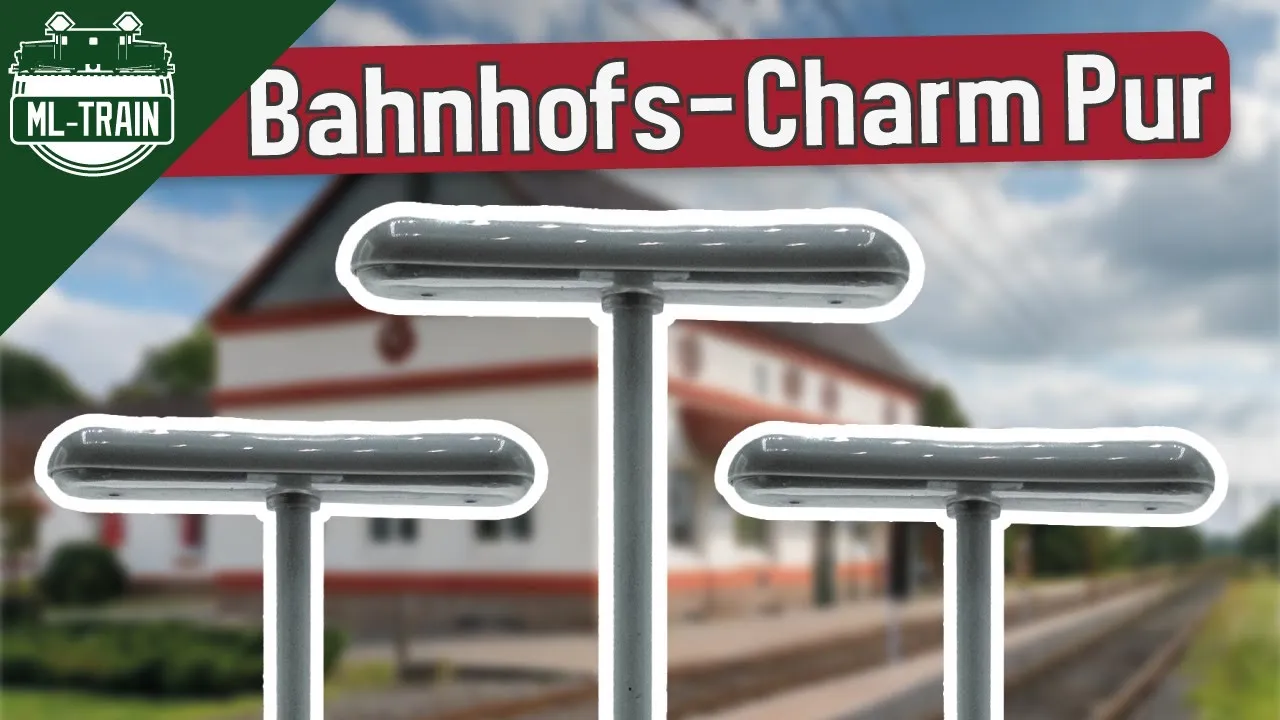 DB Bahnsteigleuchte, zweiflammig für Spur-G Modellbahnanlage ML-Train