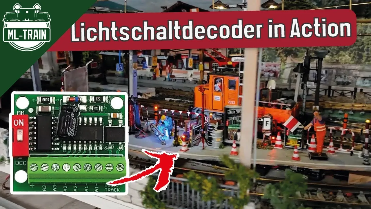 Lichtschaltdecoder 6-Kanal mit 18 Effekten ML-Train 84004202 Video