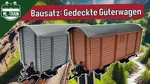 Hochbordwagen grau als Spur-G Bausatz ML-Train 88919550