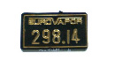 Nummernschild Dampflok Reihe U LGB 2073-E172