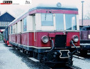 Schlepptriebwagen 187 025-2 DR rot/creme aus Metall ESU-Sound und Dampf Kiss 60562