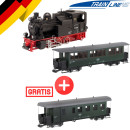 Pfiffi Lok Wagen-Set 2+1 Gratis Packwagen Traditionszug Train Line 3930701